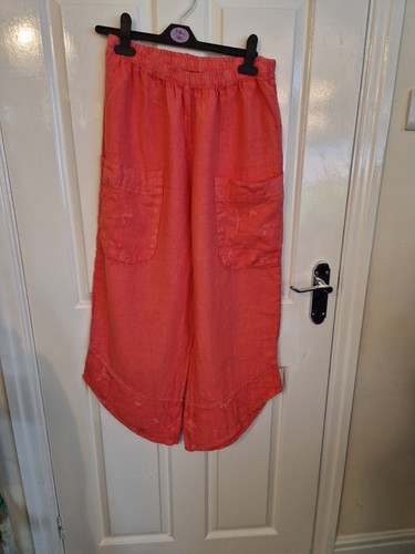 100 linen trousers made in - linen,