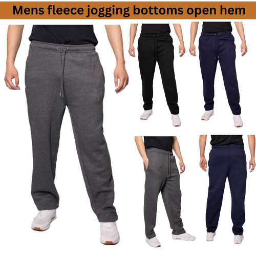 Mens plain fleece jogging - plain,