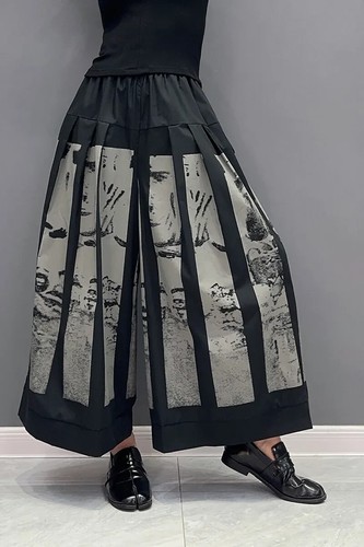 Womans floaty trouser black - ,