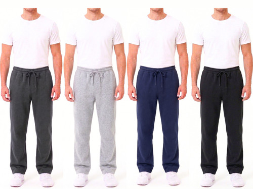 Mens fleece joggers open hem - mens,