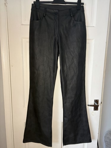 Boohoo leather look - leather, trousers