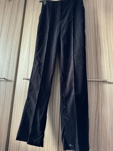 Topshop black velvet trousers - topshop,