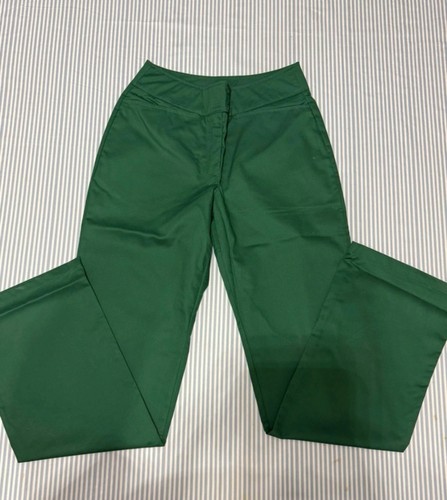 Green trousers high waisted - green, high-waisted