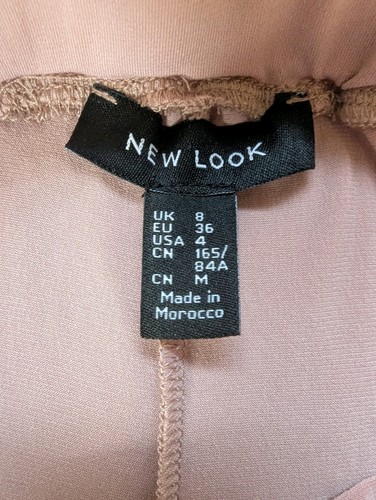 New look pink slit hem - slit-hem, flared