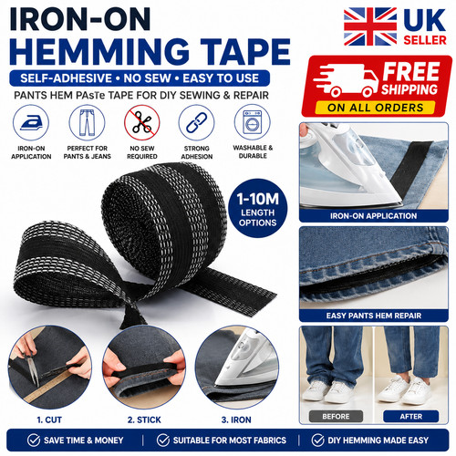 10m trouser hemming tape - hemming,