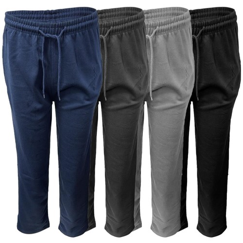Mens fleece joggers - fleece, hem