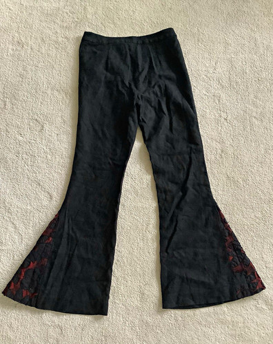 Oriental style trouser - black, &