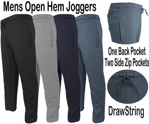 Mens plain fleece jogging - mens,