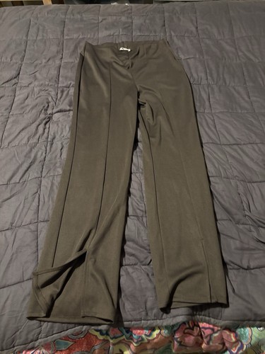 Khaki split hem flared - tu,