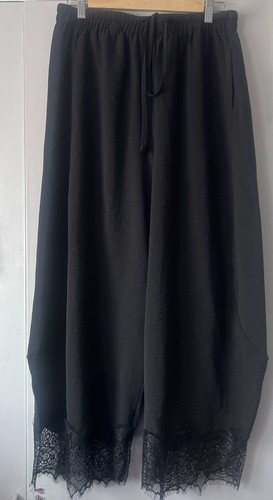 Women black drawstring - black,